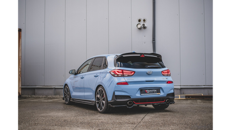 Splitter Hyundai I30 III N Tył Środkowy z Dyfuzorem Gloss Black