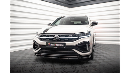 Splitter Volkswagen T-Roc Facelift R R-Line przód v.1 Gloss Black