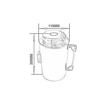 Oil catch tank Turboworks 2L z filtrem