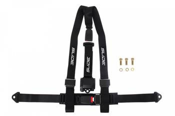 Racing seat belts Slide 3p 2" Black E4 Homologation