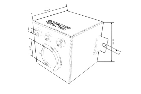 Zbiornik Paliwa Swirl Pot 2L TurboWorks z pompą Czarny
