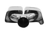 Exhaust Tip 250x90mm enter 67mm Mercedes E63 W212 Polished Set