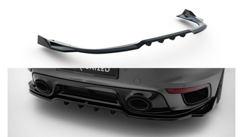 Splitter Porsche 911 Turbo S Sport Package 992 Tył Środkowy z Dyfuzorem