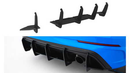 Diffuser Ford Focus RS Mk3 Rear Street Pro v.2 Wersja USA Red