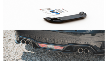 Splitter Fiat 124 Spider Abarth Tył Środkowy Gloss Black