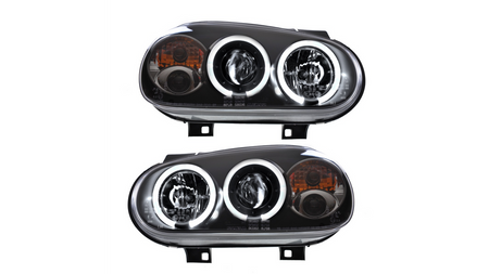 Headlights Halogen Black suitable for VW GOLF IV 1997-2008