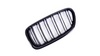 Grill BMW 5 F10 F11 podwójne żeberka Gloss Black