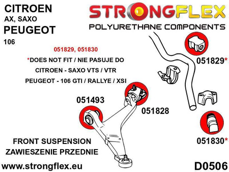 Tuleja łącznika stabilizatora przedniego SPORT