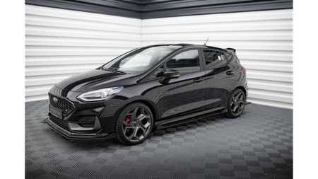 Diffuser Ford Fiesta VIII ST ST-Line Side Skirts Racing Black-Red + Gloss Flaps