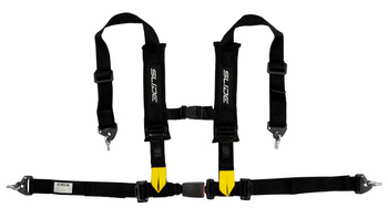 Racing seat belts Slide V2 BLACK 4P 2" E4