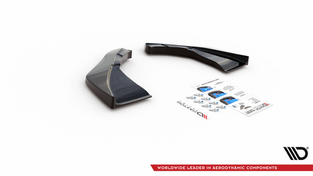 Splitter Nissan 370Z Rear Side v.2 Gloss Black