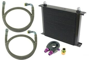 TurboWorks Oil Cooler Kit 25-rows 260x195x50 AN10 Black