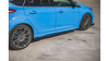 Diffuser Ford Focus III RS Side Skirts Racing Black + Gloss Flaps