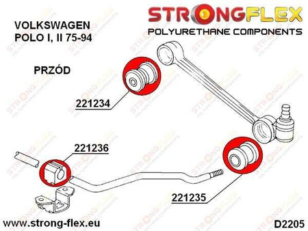 Front wishbone inner bush SPORT