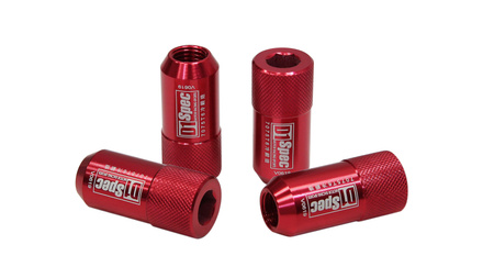 Forged wheel lug nuts D1Spec HEX Alu 1,25 red