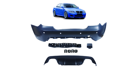 Bumper BMW 5 E60 Rear with Diffuser