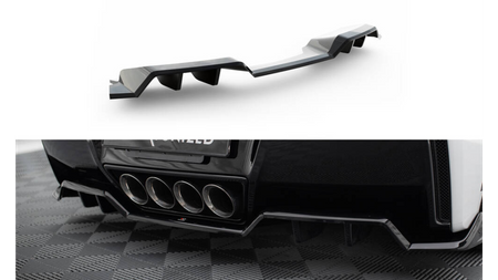 Splitter Chevrolet Corvette C7 Rear Central with Diffuser