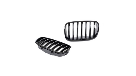 Grill BMW X6 E71 E72 X5 E70 pojedyncze żeberka Gloss Black