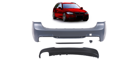 Bumper BMW 3 E91 Rear with Diffuser