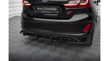 Dokładka Ford Fiesta VIII ST Zderzak Tył + Flaps Black Racing Durability