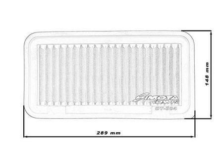 Simota Panel Filter OT004 289x148mm