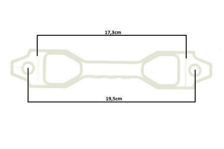 Car Battery Tie Down D1Spec 17cm red