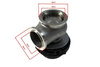 Wastegate zewnętrzny TurboWorks 38mm 1.0 Bar V-Band Czarny