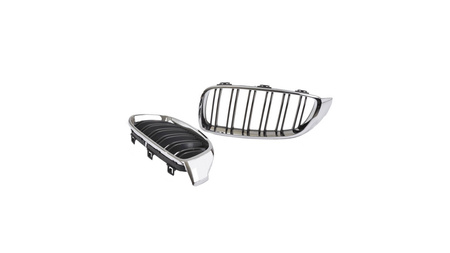 Grill BMW 4 F32 F82 F33 F83 F36 podwójne żeberka Chrome & Black