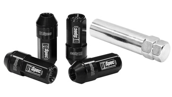 Forged wheel lug nuts D1Spec Heptagon 2in1 Steel M12x1.5 Black ​