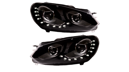 Lights Volkswagen Golf VI Front Chrome