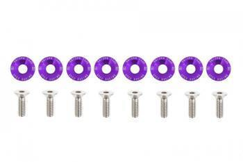 Decorative screws washers M6x1.0 15mm D1 Purple