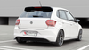 Splitter Volkswagen Polo VI GTI Rear Central with Diffuser Gloss Black