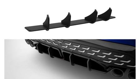 Dyfuzor Audi S3 8Y Facelift Tył Street Pro Black-Red