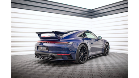 Central Rear Splitter (with vertical bars) V.1 Porsche 911 Carrera Aero / Carrera GTS 992 Gloss Black