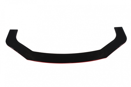 Universal front bumper splitter gloss black 3pcs.