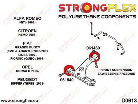 Front wishbone front bush SPORT