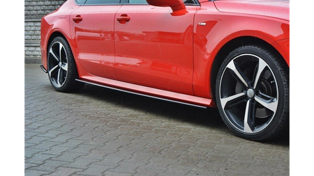 Diffuser Audi A7 C7 Facelift S-Line Side Skirts Gloss Black