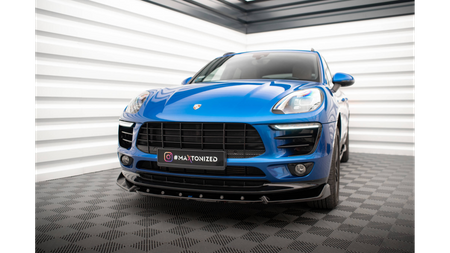 Splitter Porsche Macan I przód v.2 Gloss Black