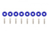 Decorative screws washers M6x1.0 15mm D1 Blue