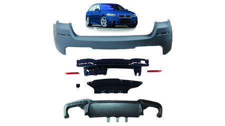 Bumper BMW 5 F11 Rear with Diffuser