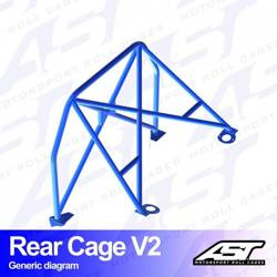 Roll Bar HONDA Civic (3gen) 3-doors Hatchback REAR CAGE V2