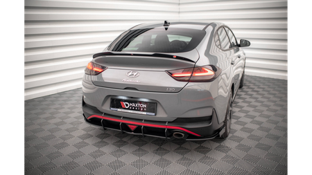 Splitter Hyundai I30 Fastback N-Line III Facelift Tył Boczne Street Pro Black + Gloss Flaps