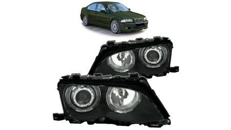 Lights BMW 3 E46 Front Black