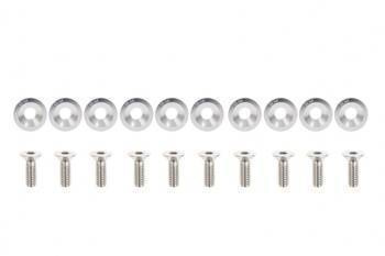 Decorative screws M6x1.0 15mm JDM Silver