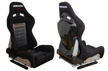 Fotel sportowy LOW MAX K608 Welur Bride Czarno-Szary