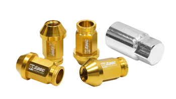 Wheel lug nuts D1Spec Replica 40mm M12x1,25 Gold