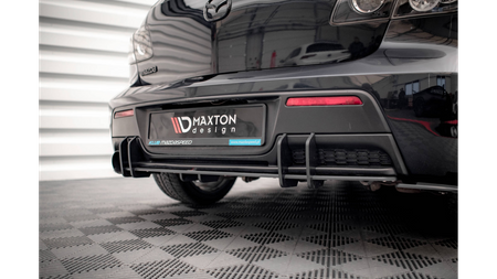 Diffuser Mazda 3 I MPS Rear Street Pro Black-Red