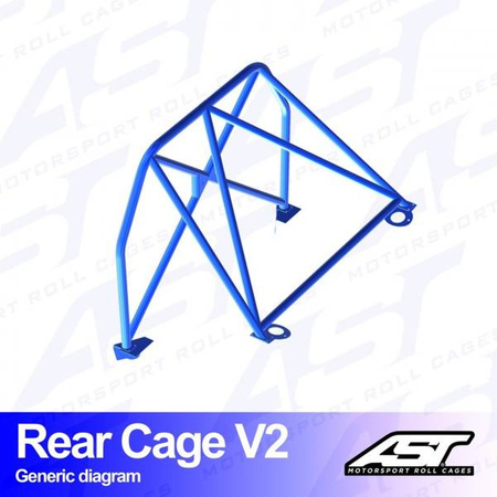 Roll Bar MAZDA MX-3 (EC) 3-doors Coupe REAR CAGE V2