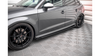 Diffuser Audi A3 8V Facelift S-Line Side Skirts Street Pro Black-Red + Gloss Flaps