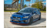 Splitter Subaru WRX STI Front v.4 Gloss Black + Red